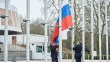 Drapelul Rusiei a fost exclus din Consiliul Europei de la Strasbourg, urmare a invadării Ucrainei 