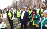 Sectorul 5 înflorește . Primarul Cristian Popescu Piedone a  scos directorii în stradă și a dat startul campaniei de primăvară 